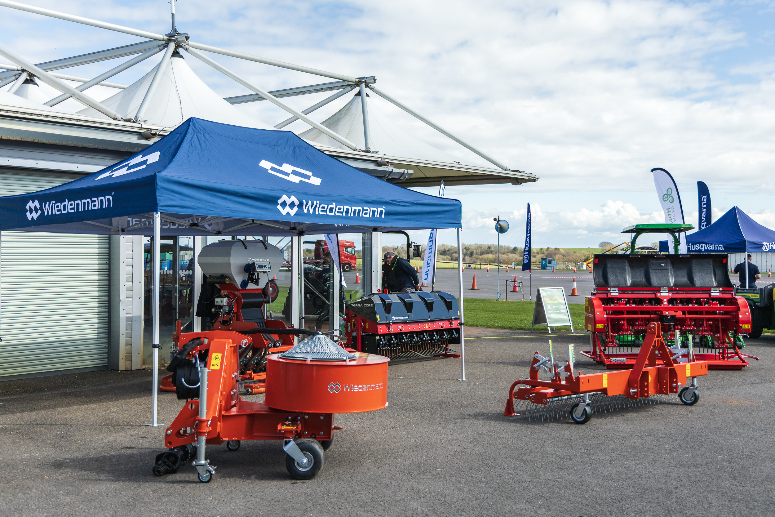 Wiedenmann stand at the HFG Tech Demo Day